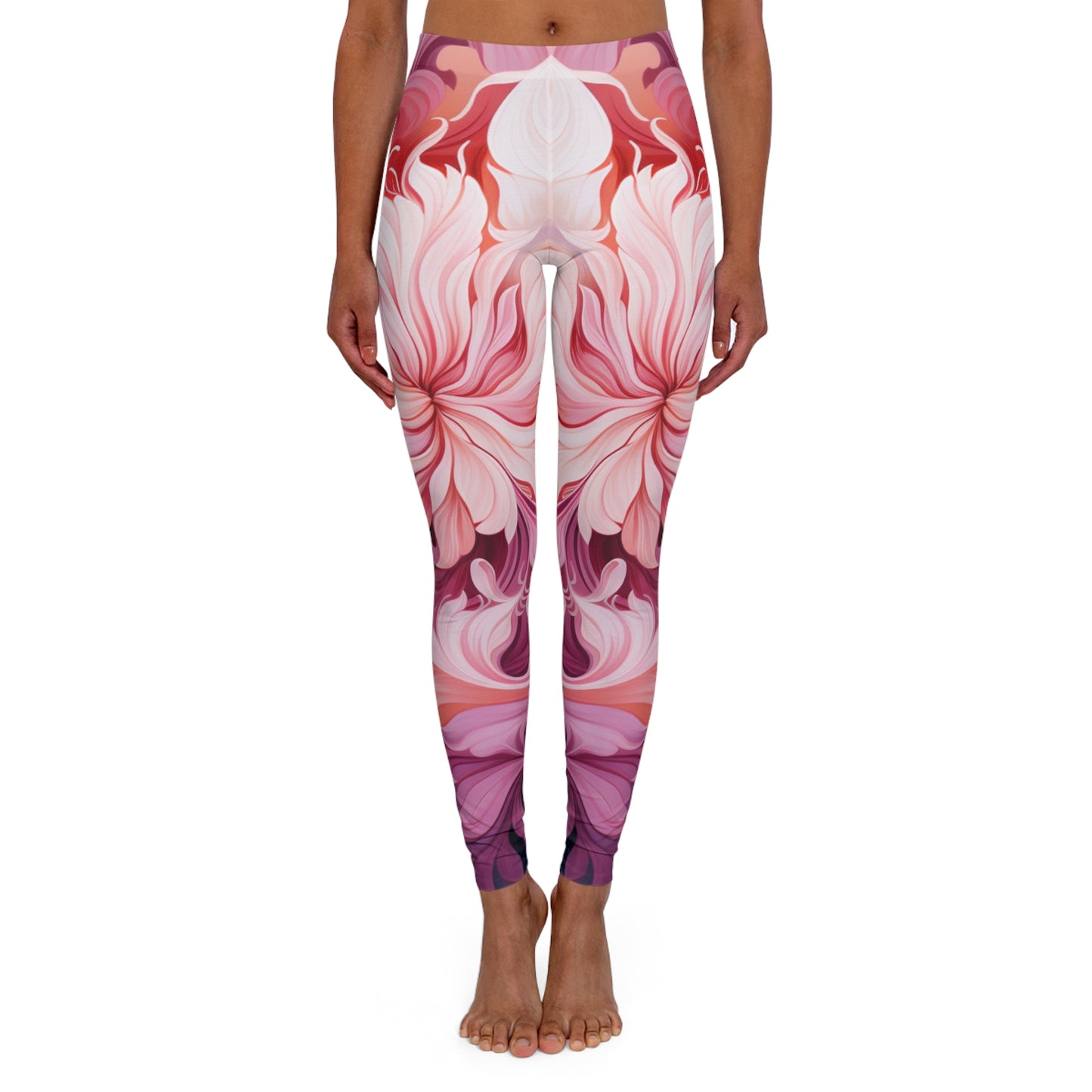 Women's Spandex Leggings - Hope waves Design