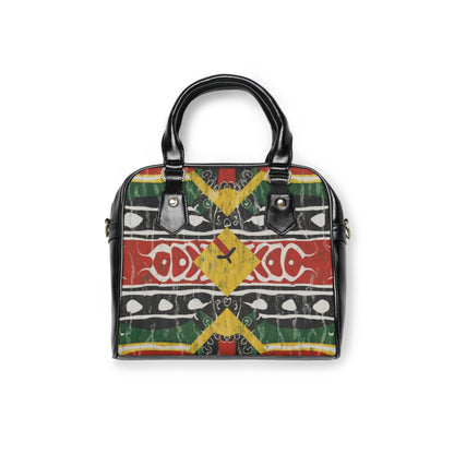 Shoulder Handbag - Luminous Crossroads Design