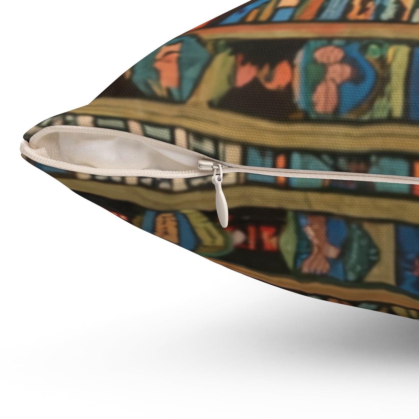 Spun Polyester Square Pillow - Radiance of Creation Design