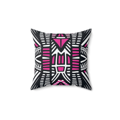 Spun Polyester Square Pillow - Nkumbu Design