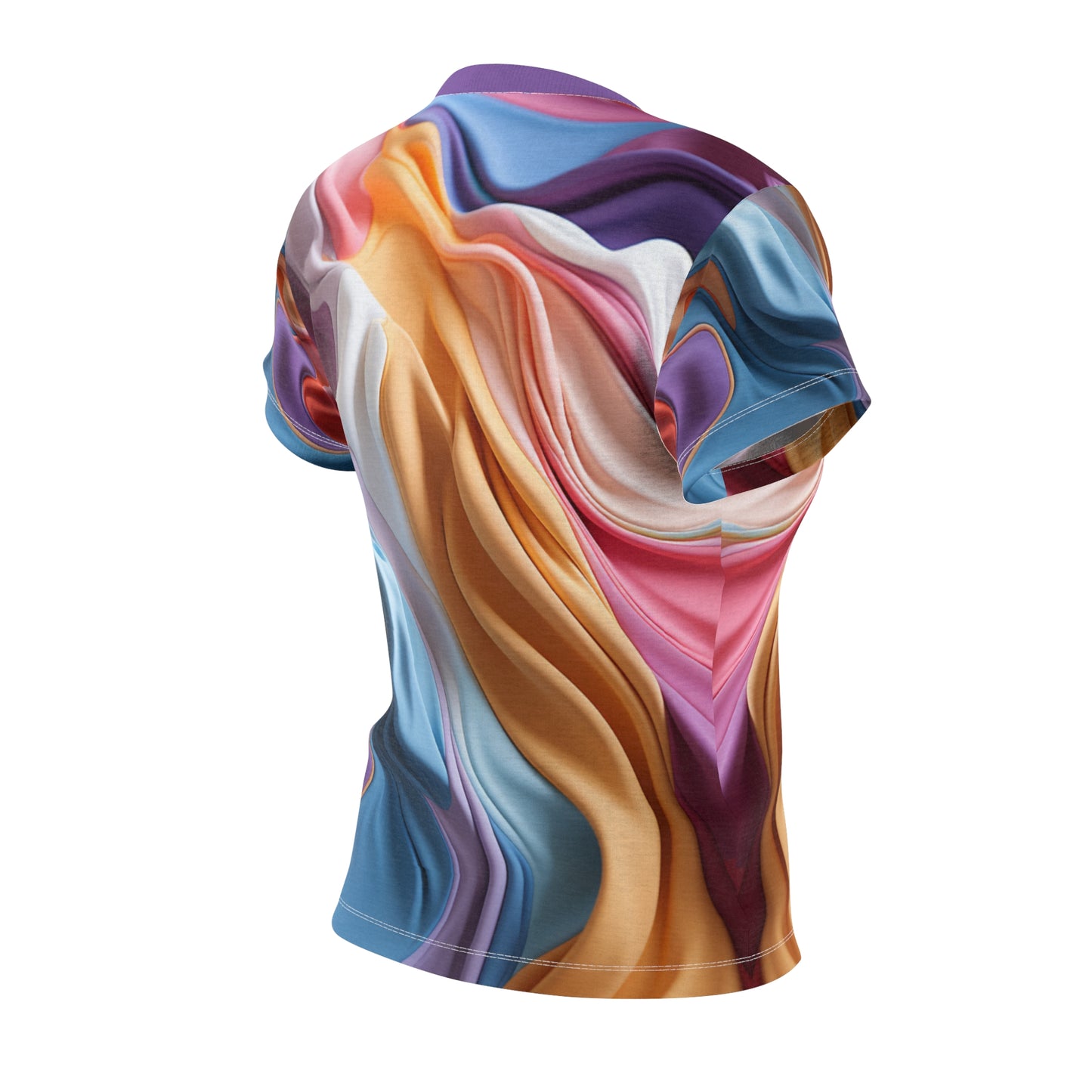 Women's Cut & Sew Tee (AOP) - Hope Swirls Design