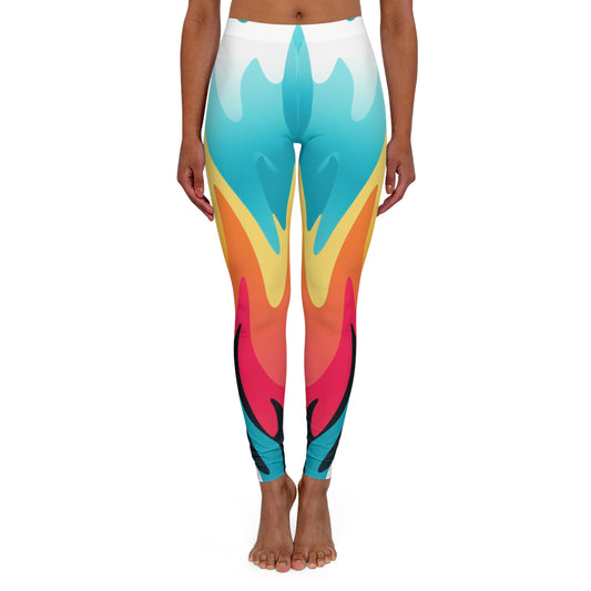 Women's Spandex Leggings - Hope Flame Design