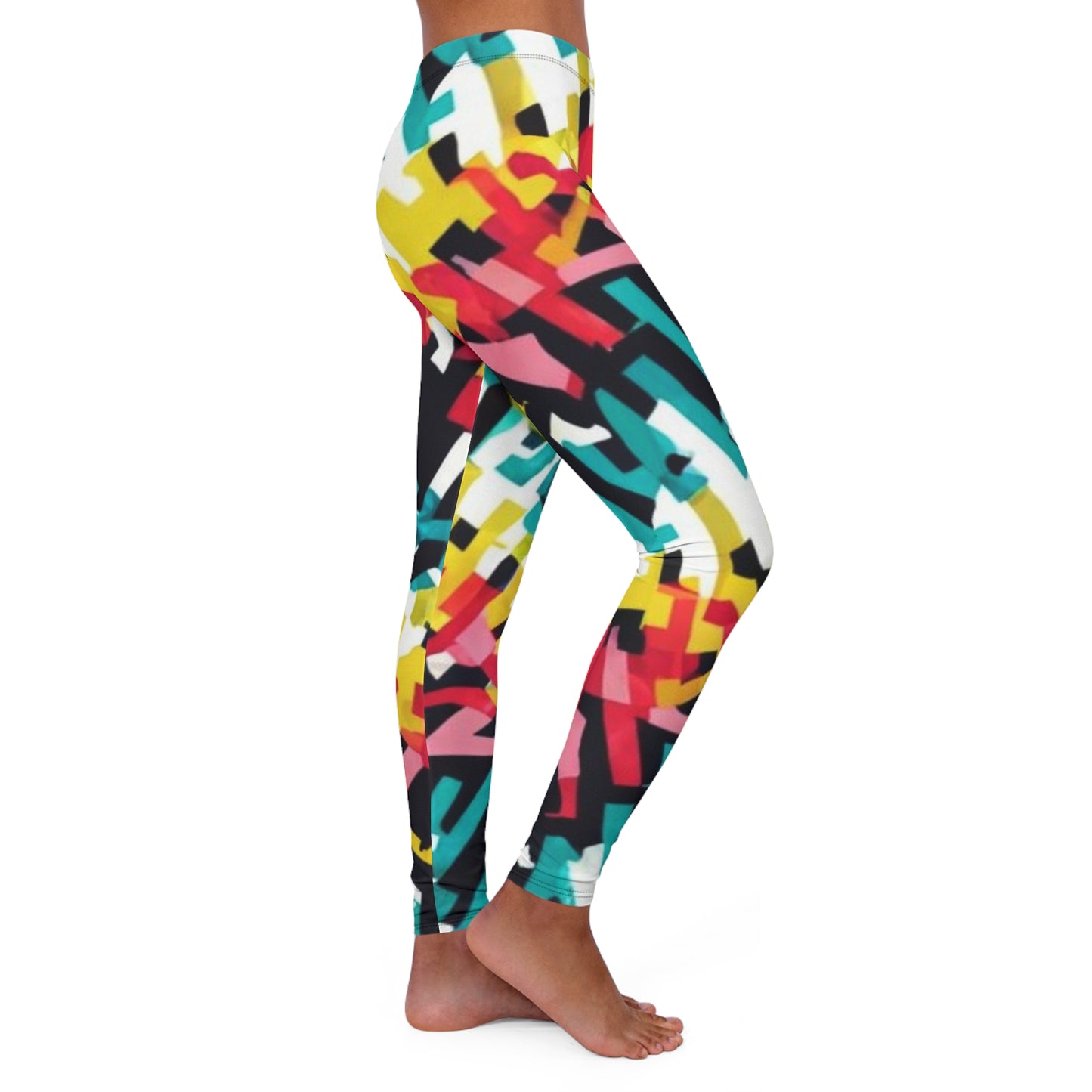 Women's Spandex Leggings - Forgiveness Fountain Design