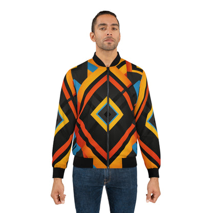 Men's Bomber Jacket - Harmony Starburst Design