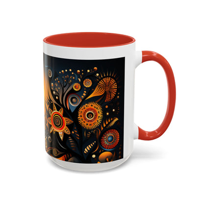 Accent Coffee Mug, 11oz - Sunrise Harmony Design