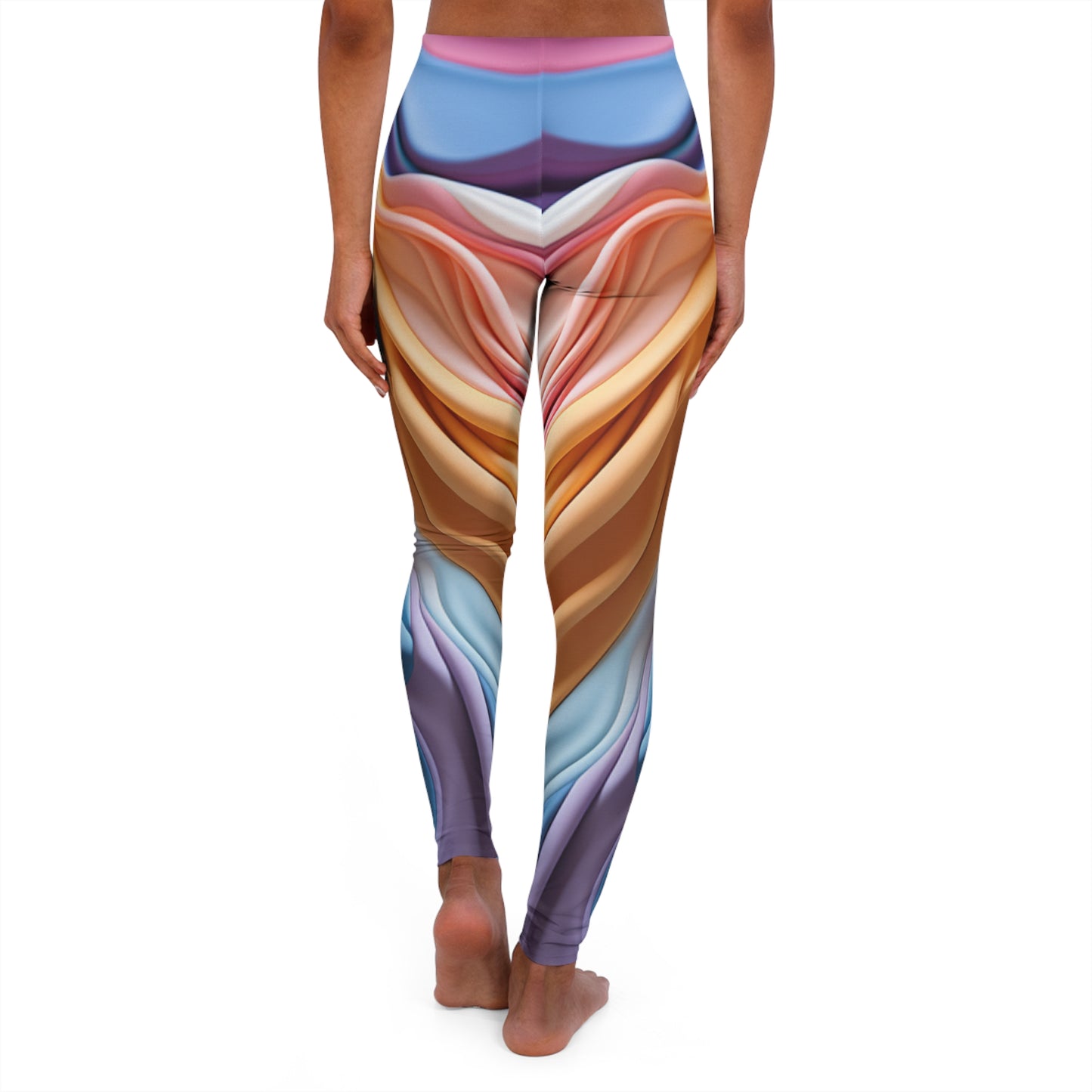 Women's Spandex Leggings - Hope Swirls Design