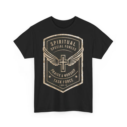 Unisex Heavy Cotton T-shirt - Spiritual Wars Praise & Worship