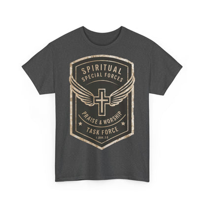 Unisex Heavy Cotton T-shirt - Spiritual Wars Praise & Worship