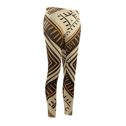 Women's Cut & Sew Casual Leggings - Kalahari Accord Design