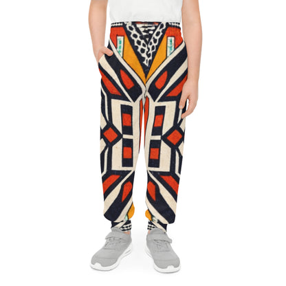 Unisex Youth Joggers - Cultural Mosaic Design