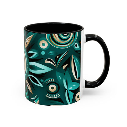 Accent Coffee Mug, 11oz - Flourishing Spirit Design