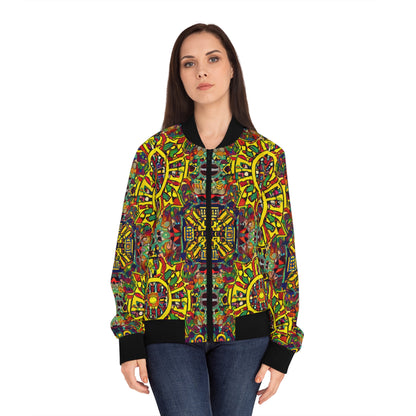 Women's Bomber Jacket - Radiant Glory Design