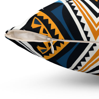 Spun Polyester Square Pillow - Bukhosi Design