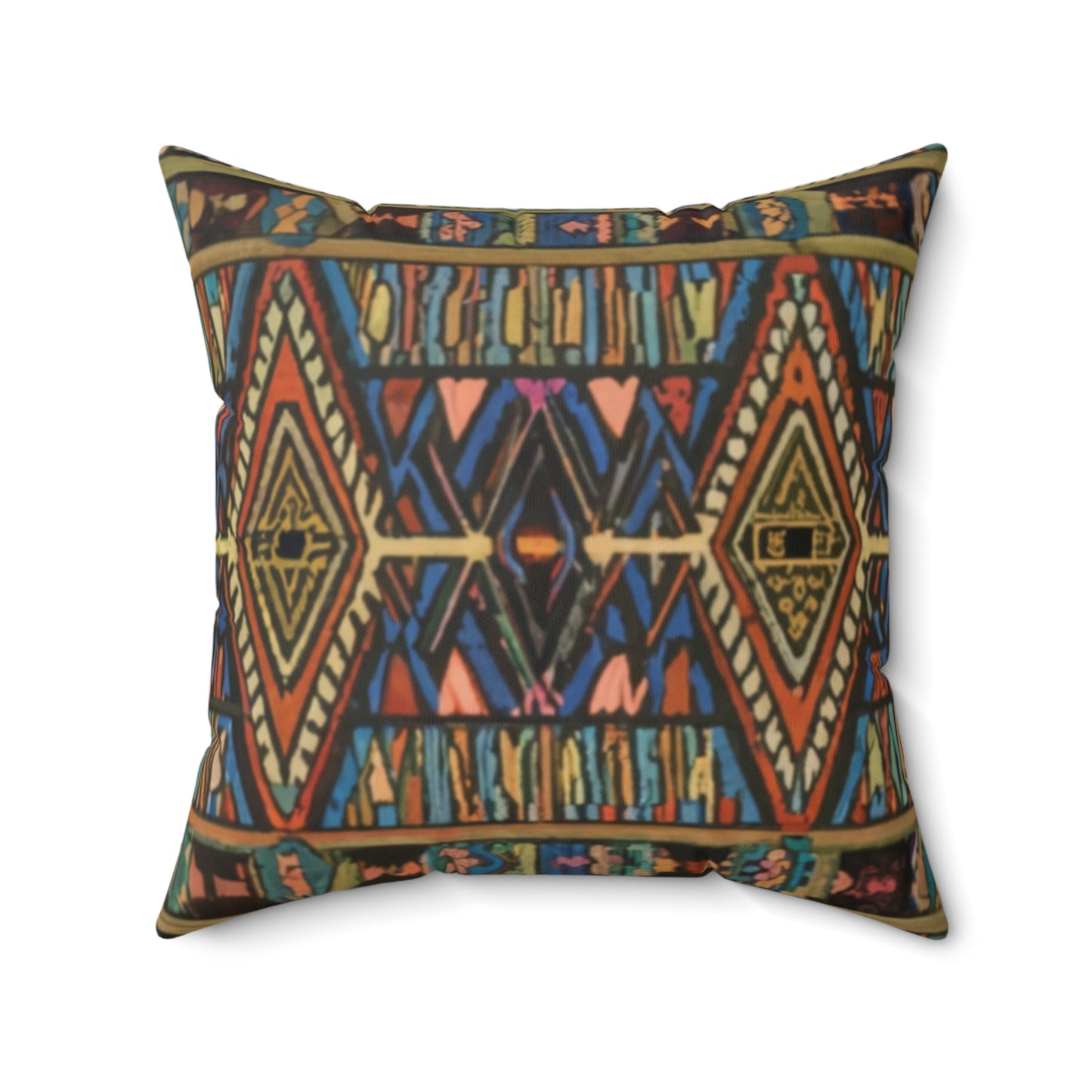 Spun Polyester Square Pillow - Radiance of Creation Design