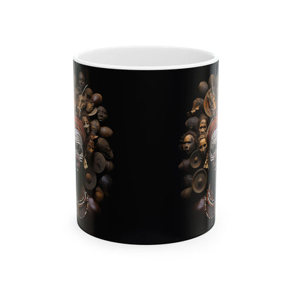 Ceramic Mug 11oz - Faces Of Africa Design