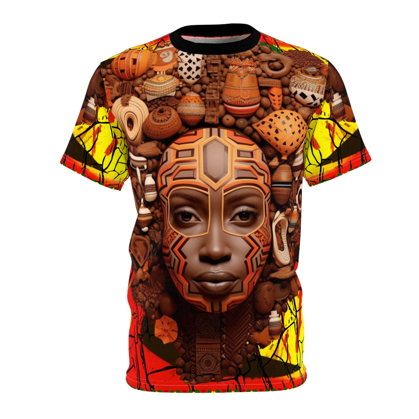 Unisex Cut & Sew Tee - African Angel Design