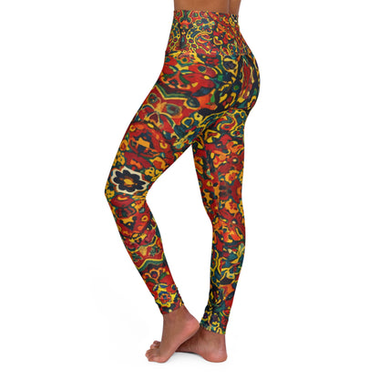 High Waisted Leggings - Crown of Harmony Design