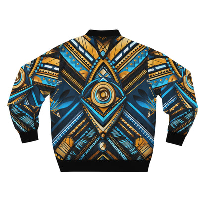 Men's Bomber Jacket - Radiance Mosaic Design