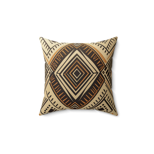 Spun Polyester Square Pillow - Kalahari Accord Design