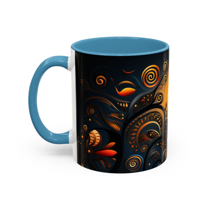 Accent Coffee Mug, 11oz - Sunrise Harmony Design