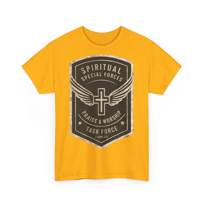 Unisex Heavy Cotton T-shirt - Spiritual Wars Praise & Worship