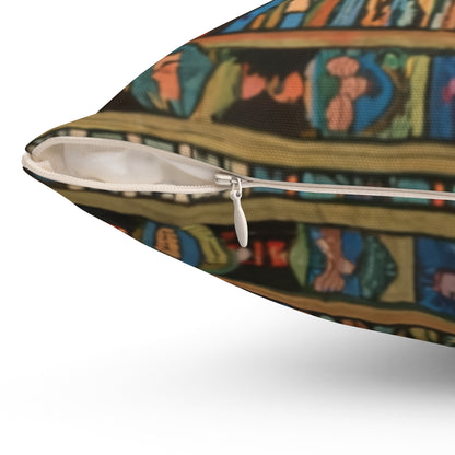 Spun Polyester Square Pillow - Radiance of Creation Design
