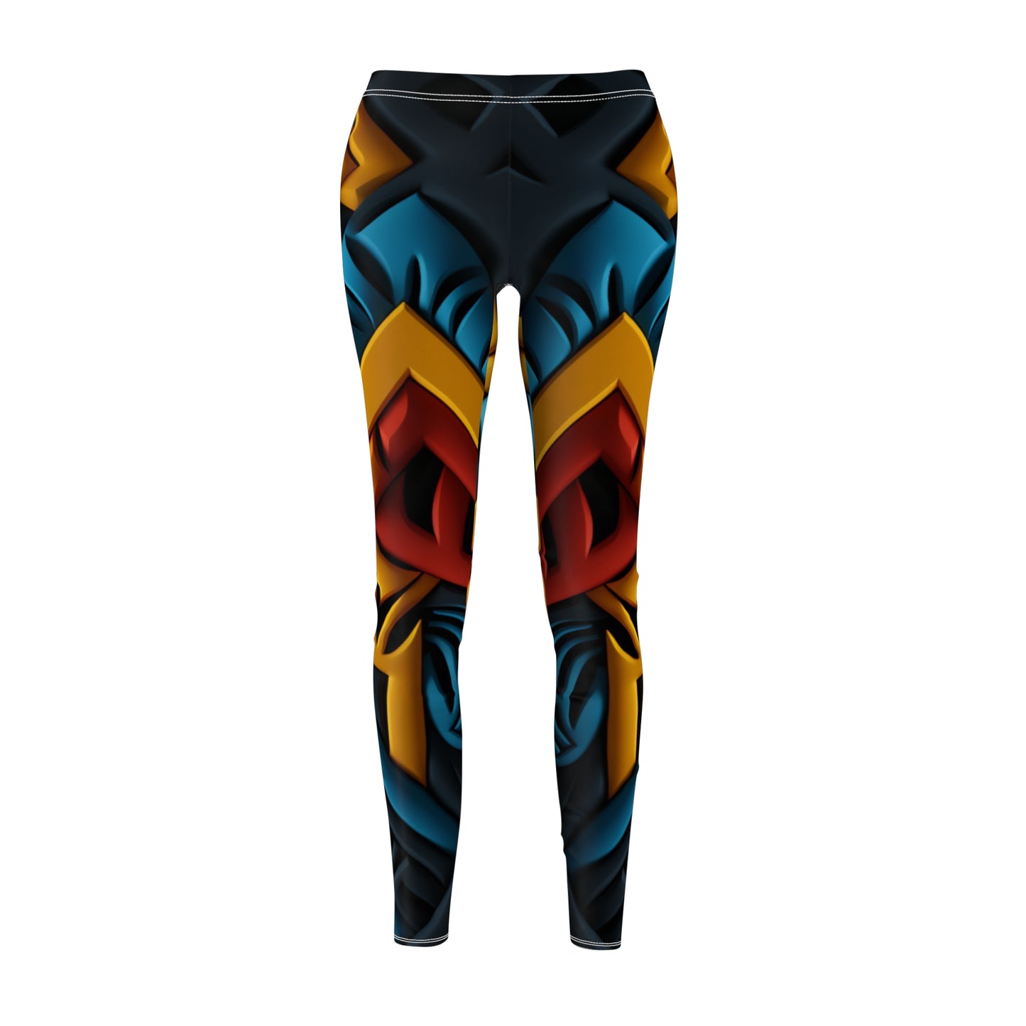 Women's Cut & Sew Casual Leggings - Blessed Vessel Design