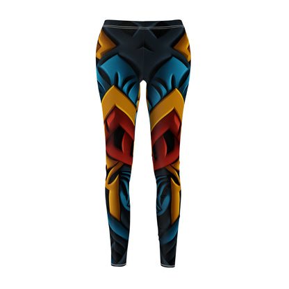 Women's Cut & Sew Casual Leggings - Blessed Vessel Design