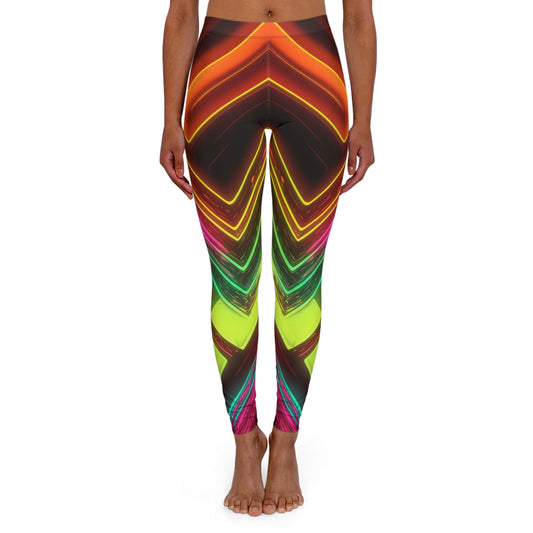 Women's Spandex Leggings - Graceful Embrace Design