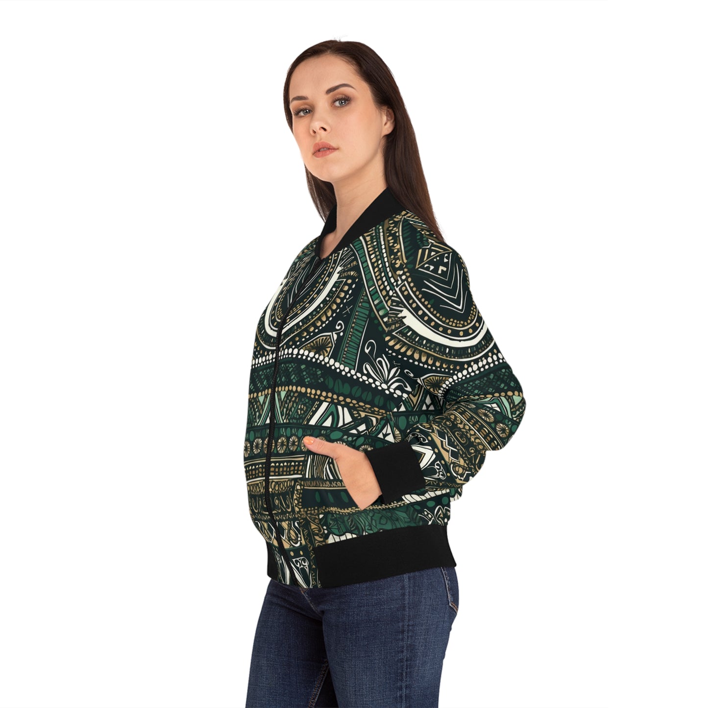 Women's Bomber Jacket - Dashiki Dream Design