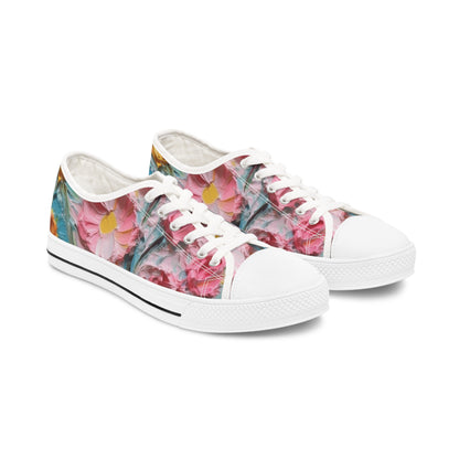 Women's Low Top Sneakers - Flowers Of Heaven Design