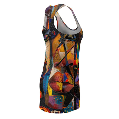 Women's Cut & Sew Racerback Dress (AOP) - Face Of Unity Design