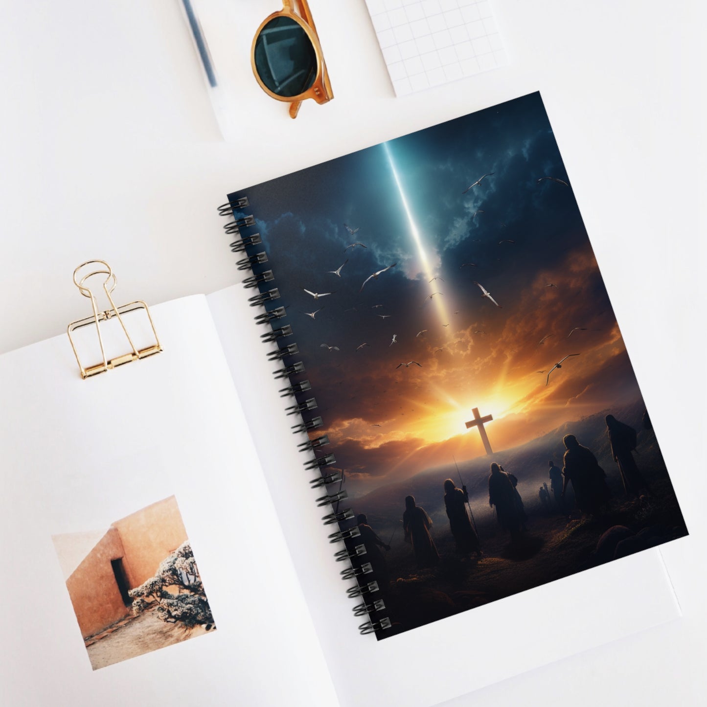 Spiral Notebook - Ruled Line - His Return Design