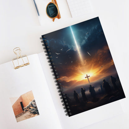 Spiral Notebook - Ruled Line - His Return Design