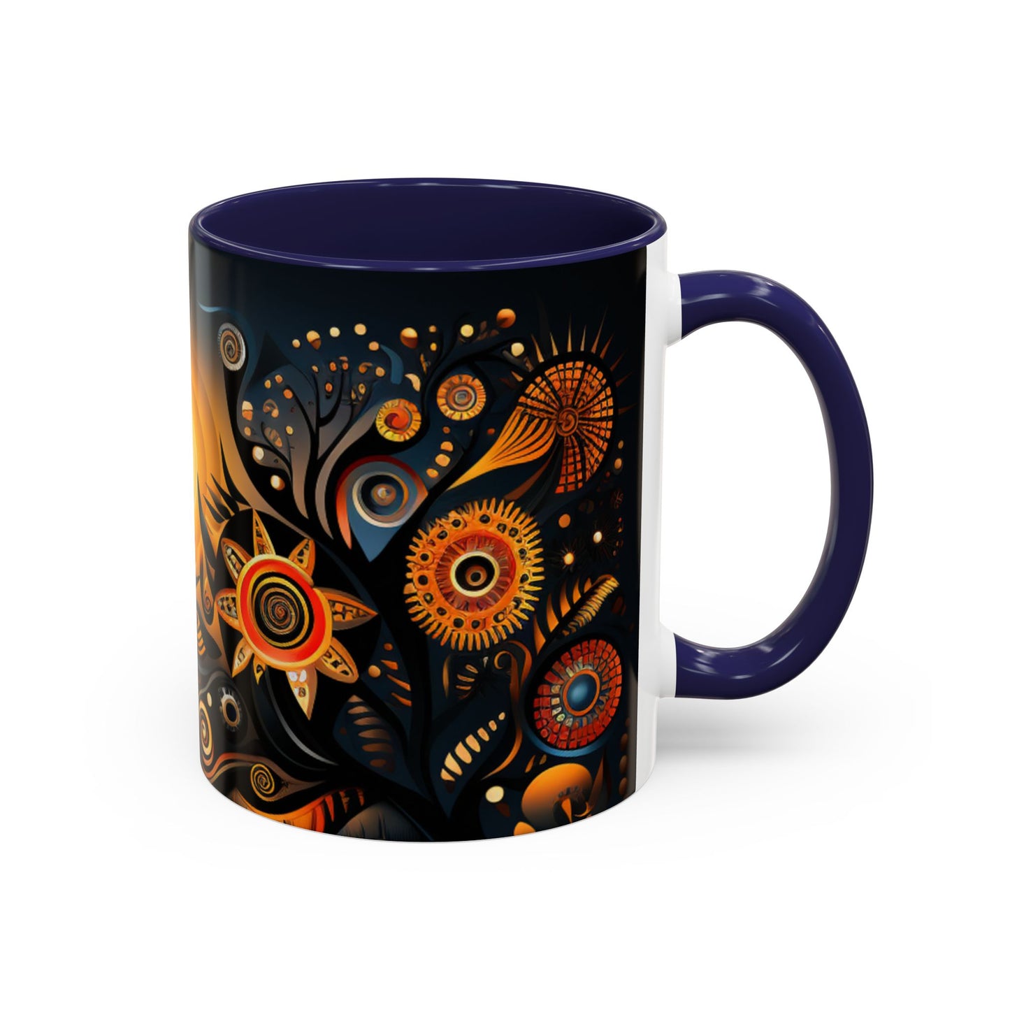 Accent Coffee Mug, 11oz - Sunrise Harmony Design