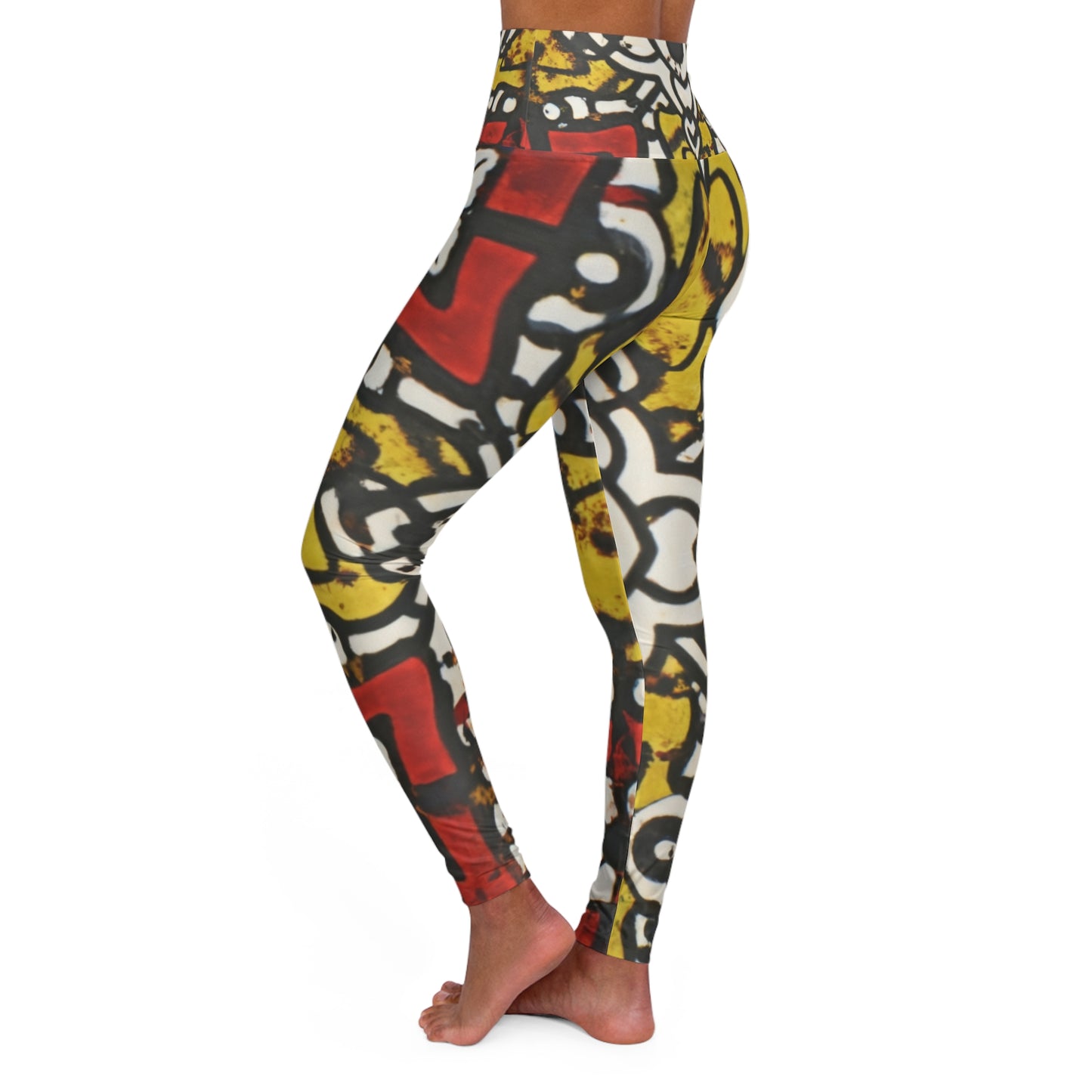 High Waisted Leggings - Eternal Glow Design