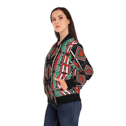 Women's Bomber Jacket - Everlasting Peace Design