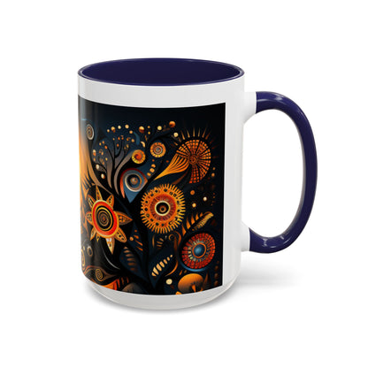 Accent Coffee Mug, 11oz - Sunrise Harmony Design