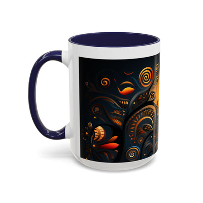 Accent Coffee Mug, 11oz - Sunrise Harmony Design