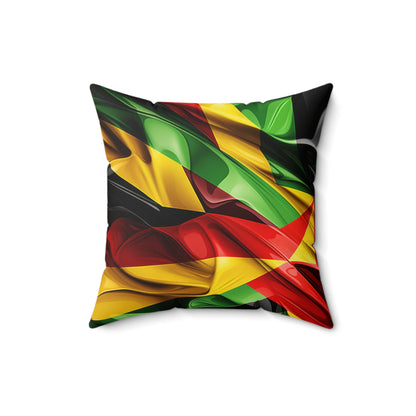 Spun Polyester Square Pillow - Colours Of Zion