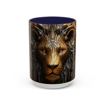 Accent Coffee Mug, 11oz - Lion of Majesty Design