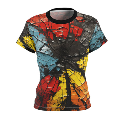 Women's Cut & Sew T-shirt - Fractured Unity Design