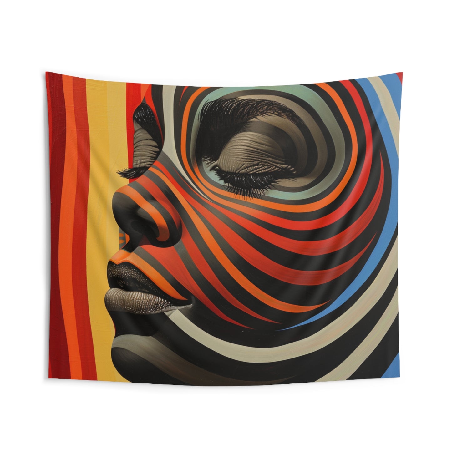 Indoor Wall Tapestries - Radiant Stripes Design