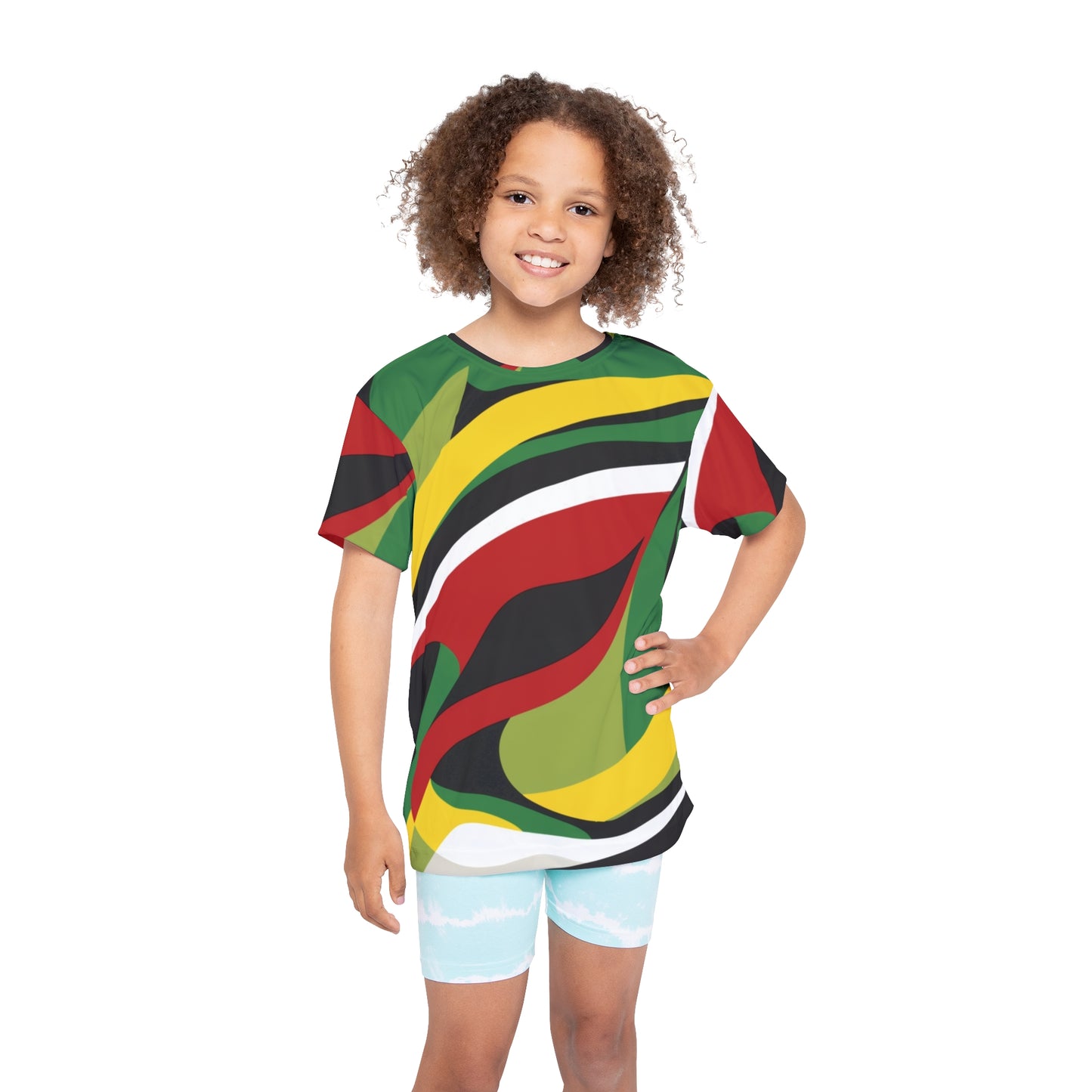 Kids Sports Jersey - Harmony Flow Design