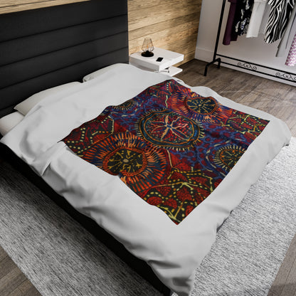 Velveteen Plush Blanket - Matopos Design