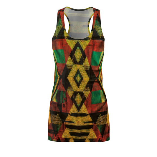 Women's Cut & Sew Racerback Dress - Adaklu Design