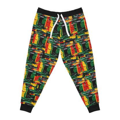 Athletic Joggers - Afro Abstract Cross Design