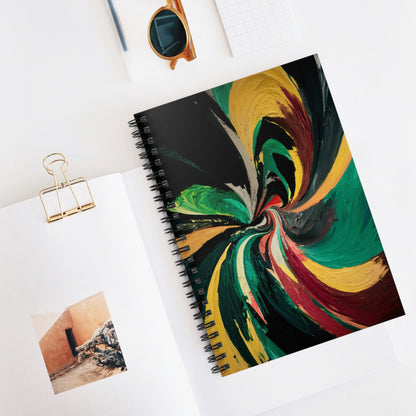 Spiral Notebook - Ruled Line - Abstract Design