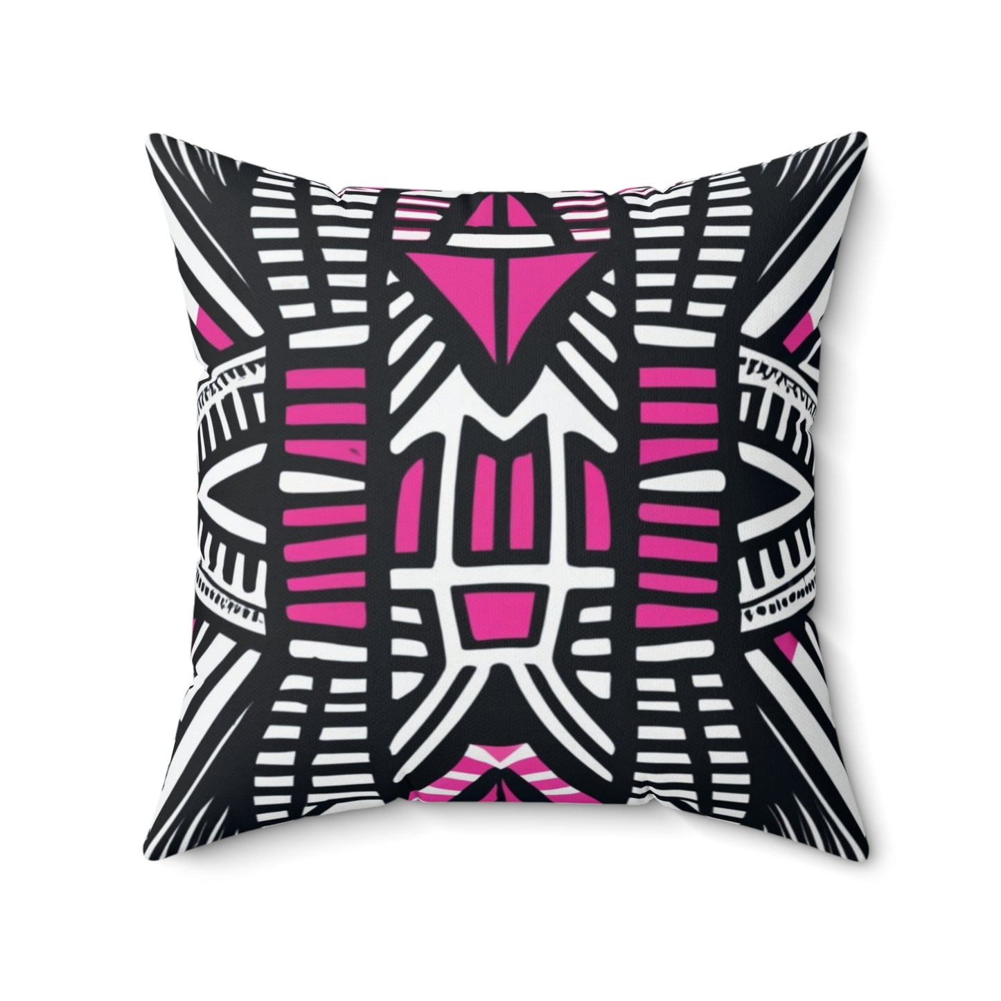 Spun Polyester Square Pillow - Nkumbu Design