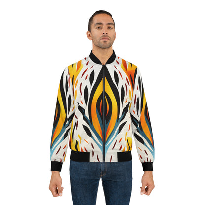 Men's Bomber Jacket - Fiery Spirit Design